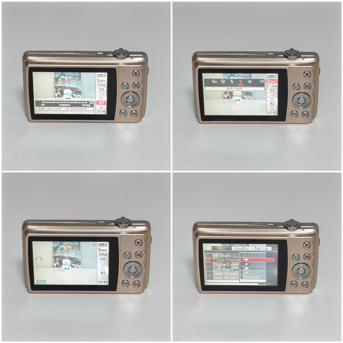 카시오 엑슬림 Z270 로즈골드 빈티지디카 상품이미지5