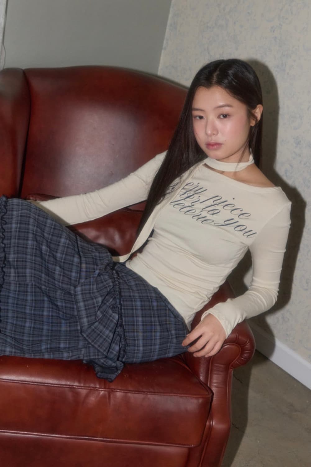 레터리 OFF-SHOULDER TIE LONG SLEEVE_IVORY  상품이미지2