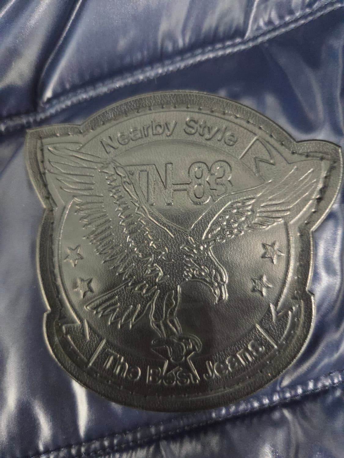 TBJ 티비제이 글로시 네이비 패딩 조끼 상품이미지6