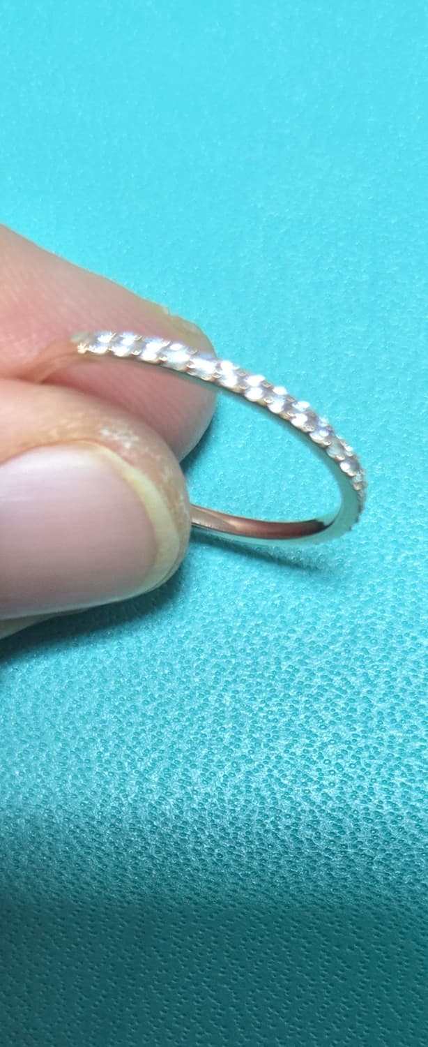 14k 로즈골드 큐빅 반지 18호 상품이미지1