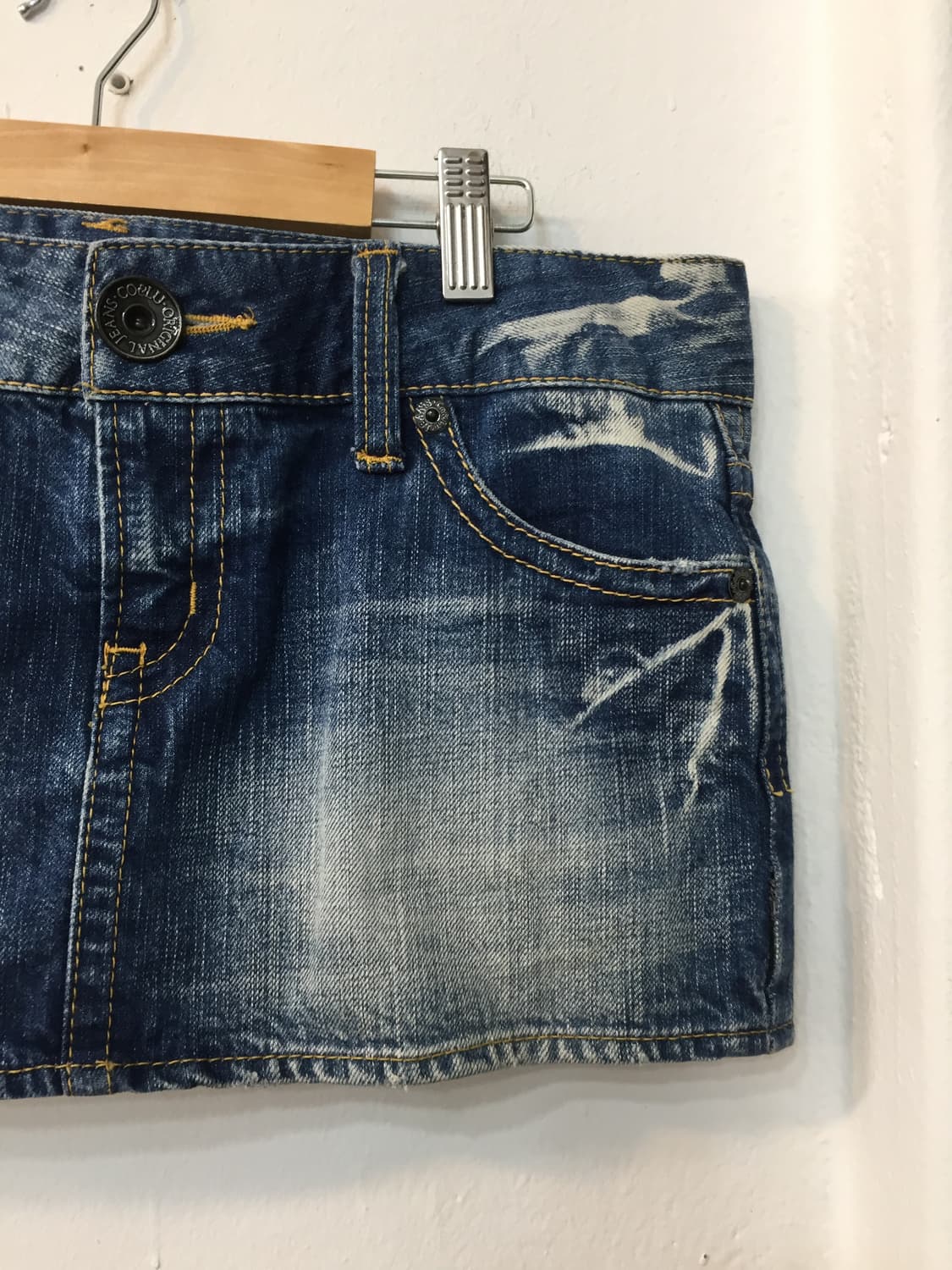 빈티지 로우라이즈 미니 데님스커트 상품이미지4