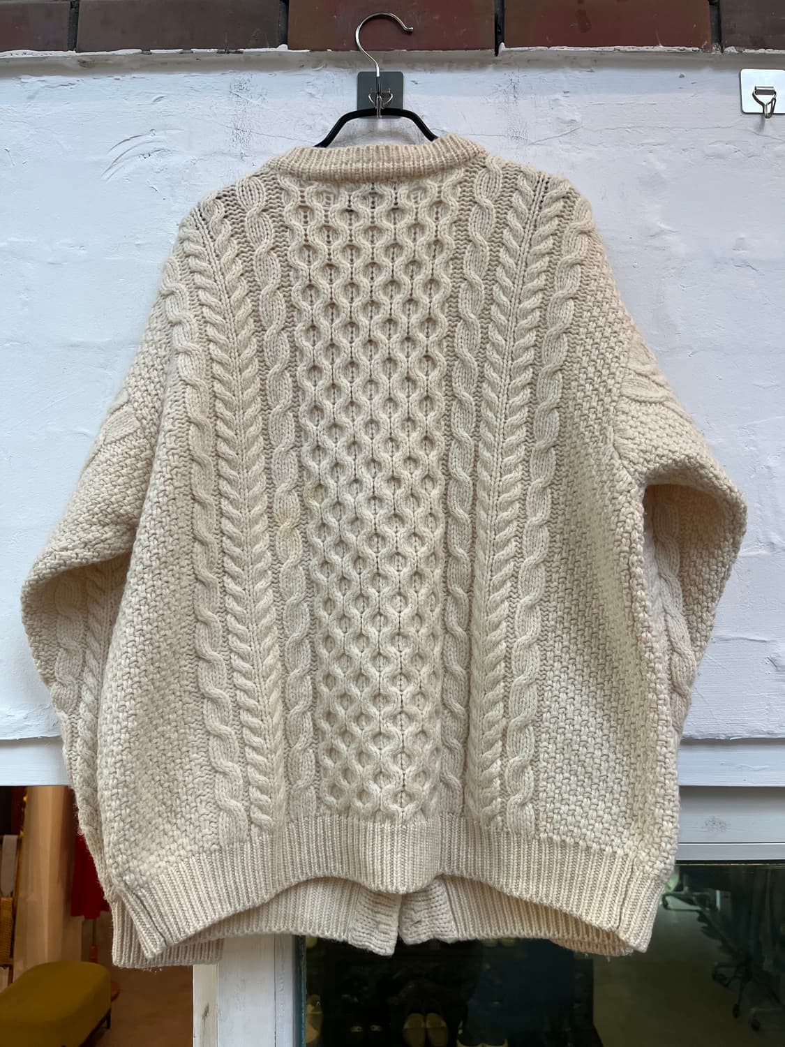 John Molloy 아이리쉬 울 가디건 스웨터 오트밀 OS 상품이미지9