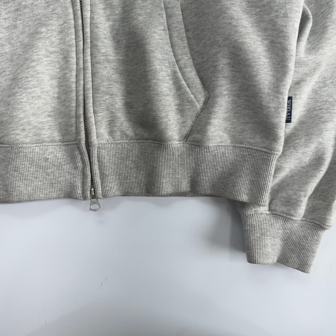 Who A U 후아유 캘리포니아 멜란지 후드집업 상품이미지5