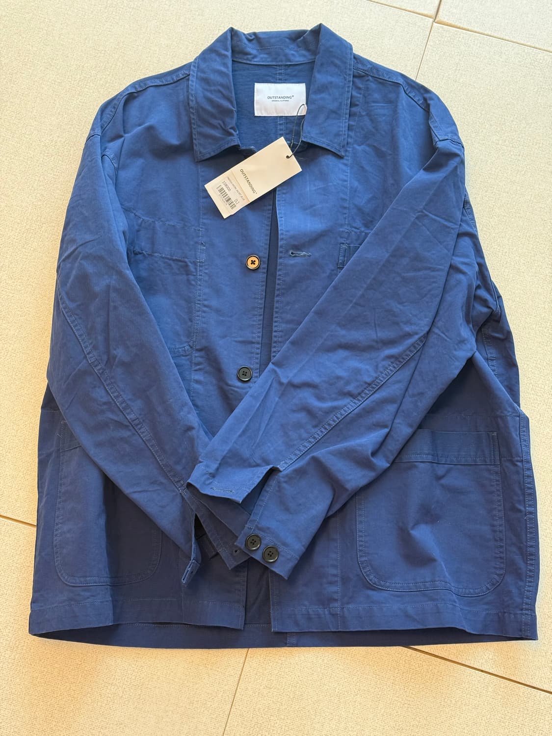 아웃스탠딩 프렌치워크자켓 블루 L 상품이미지1