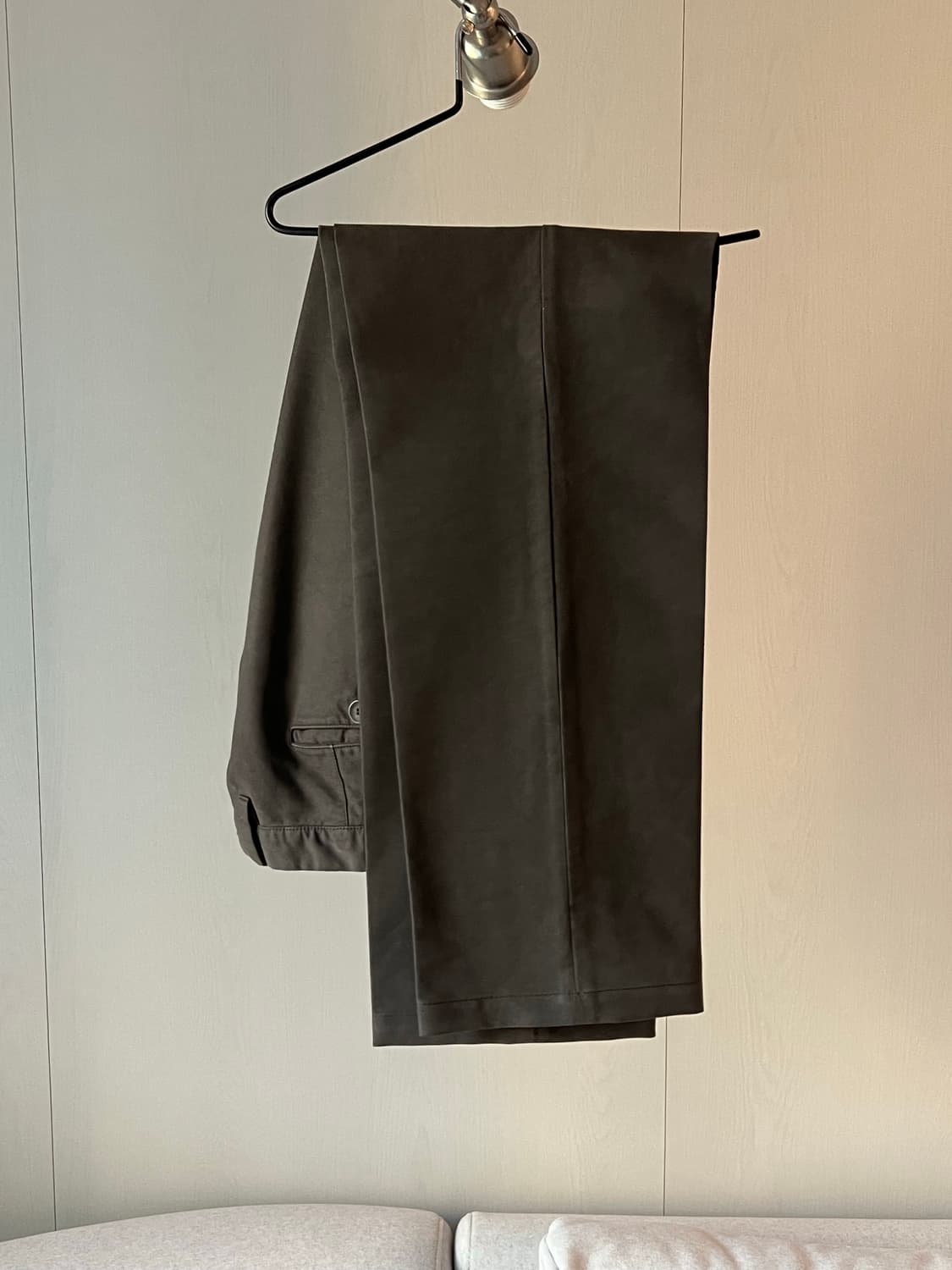 PT01 다크브라운 코튼 팬츠 상품이미지3