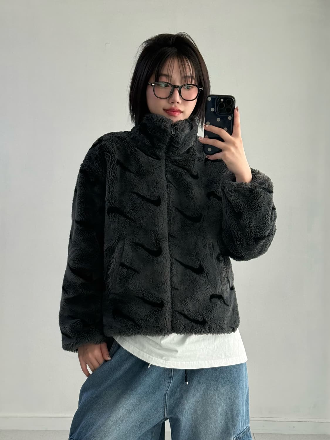 나이키 스우시 플리스 퍼 자켓 상품이미지3