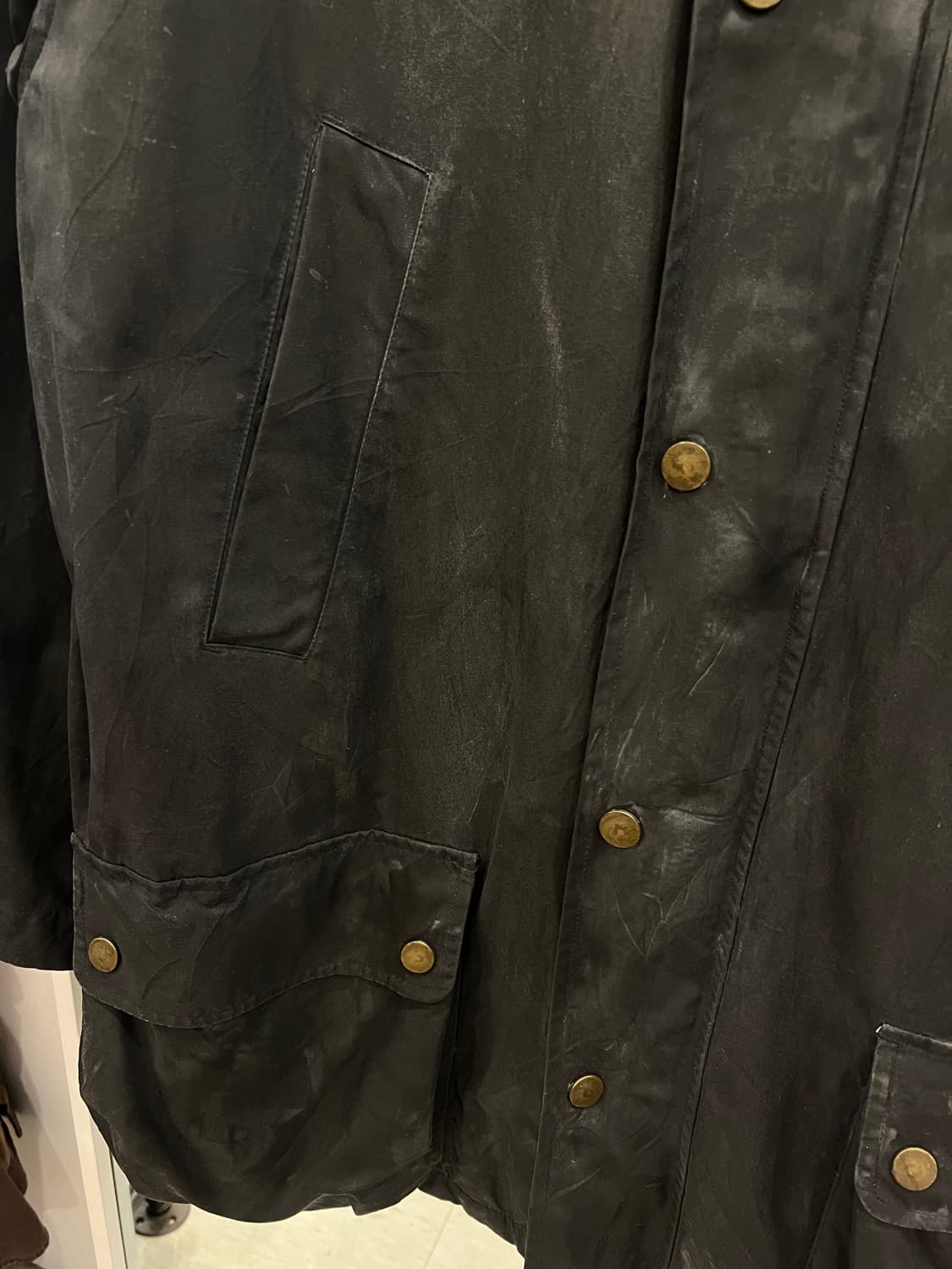 90s Polo ralph lauren 폴로 랄프로렌 왁스코튼 헌팅 자켓 상품이미지8