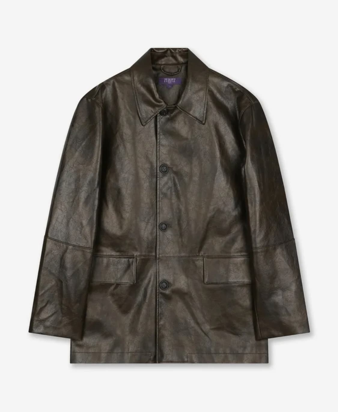 beslow washed leather car coat brown m 상품이미지1
