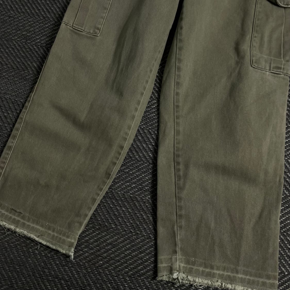 TOFFEE 카고 데님 와이드 퍼티그 팬츠 y 3731 상품이미지3