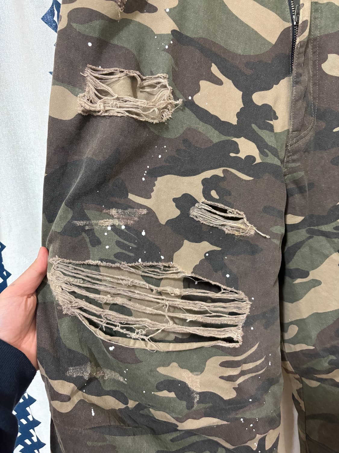 크랙로즈 / 레이어드 프린팅 카모플라주 팬츠 상품이미지7