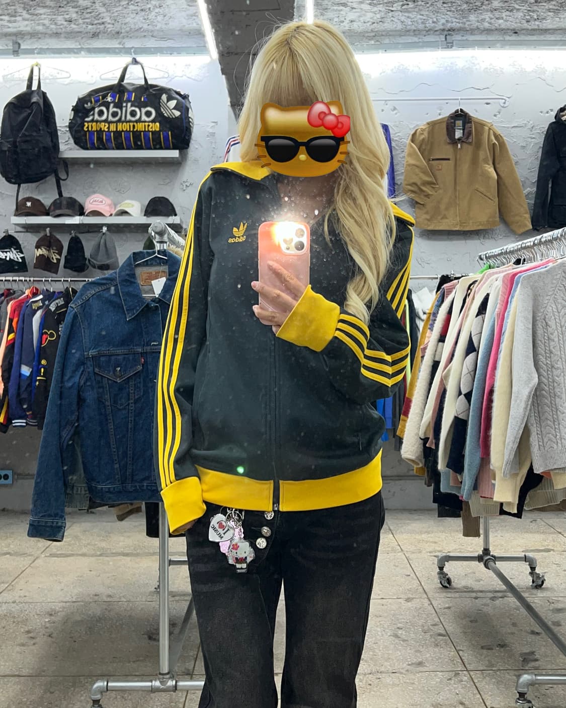 착샷O 아디다스 딥카키옐로우 져지 상품이미지4