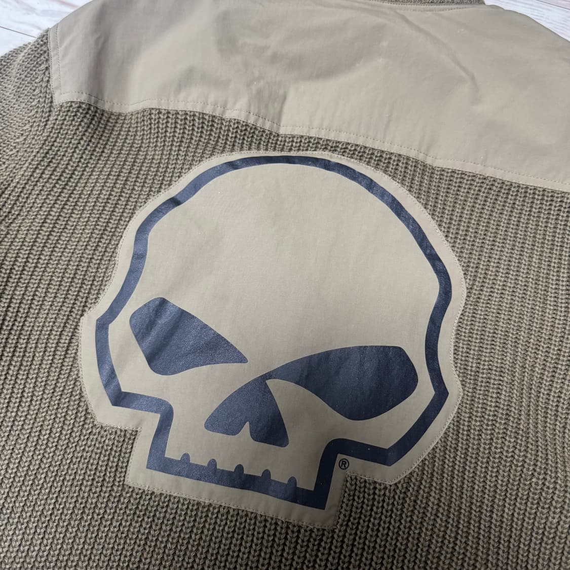 할리데이비슨 스컬 스웨터 집업 상품이미지4