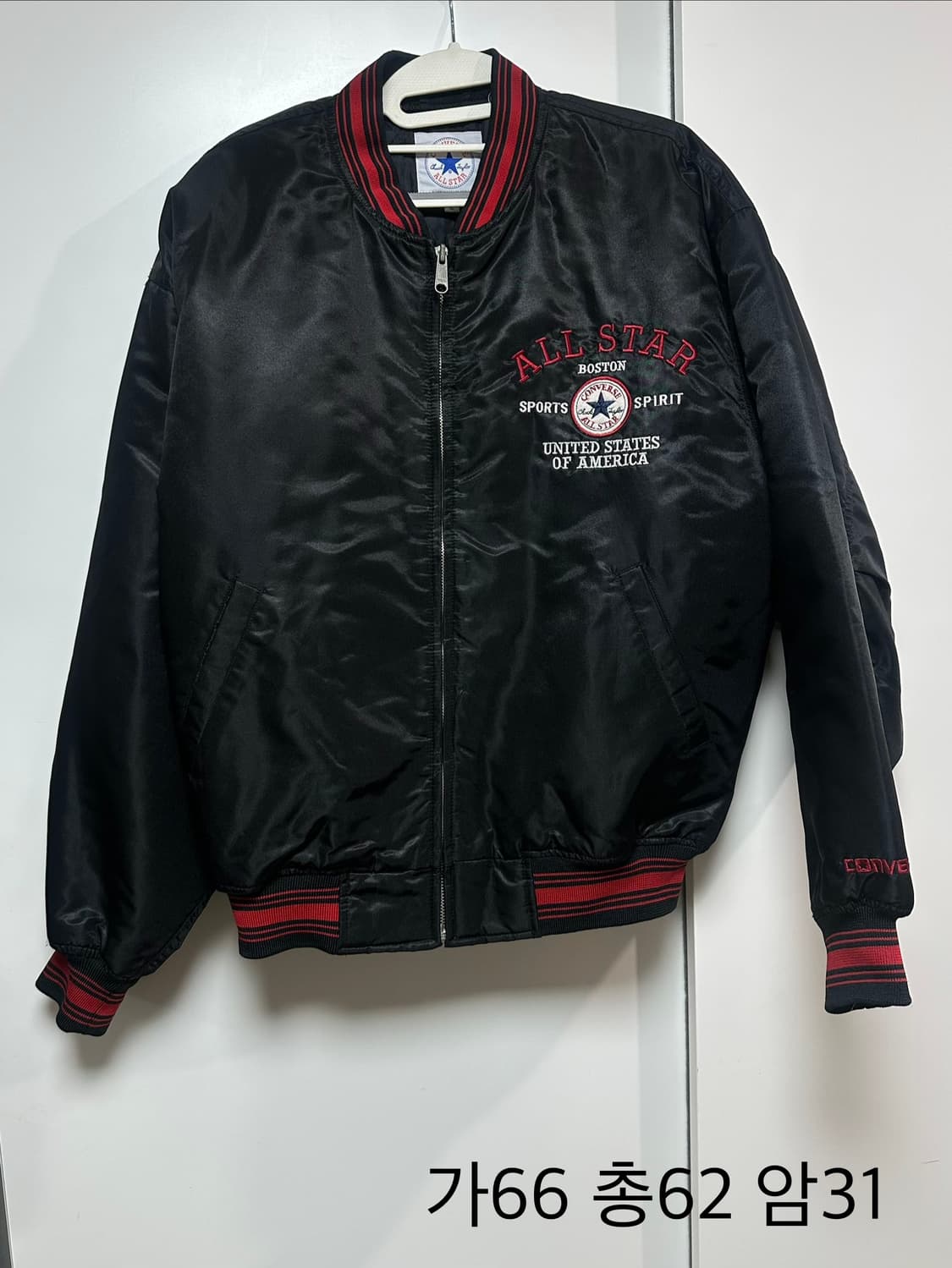 컨버스 올스타 블랙 스타디움 항공 점퍼 봄버 상품이미지1