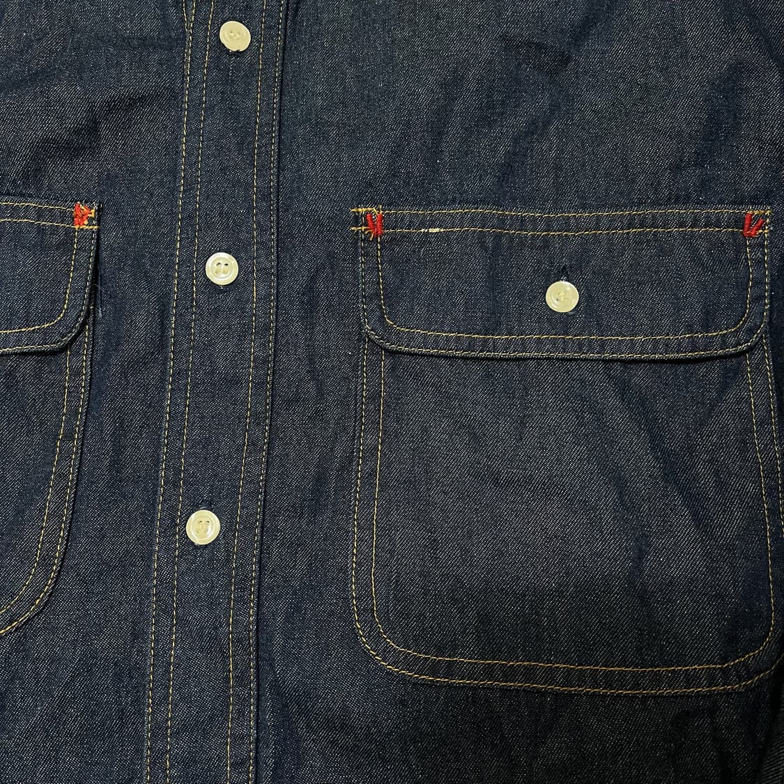 퍼슨스 스포츠 일본 빈티지 긴팔 데님셔츠 [진청] M/95 상품이미지6