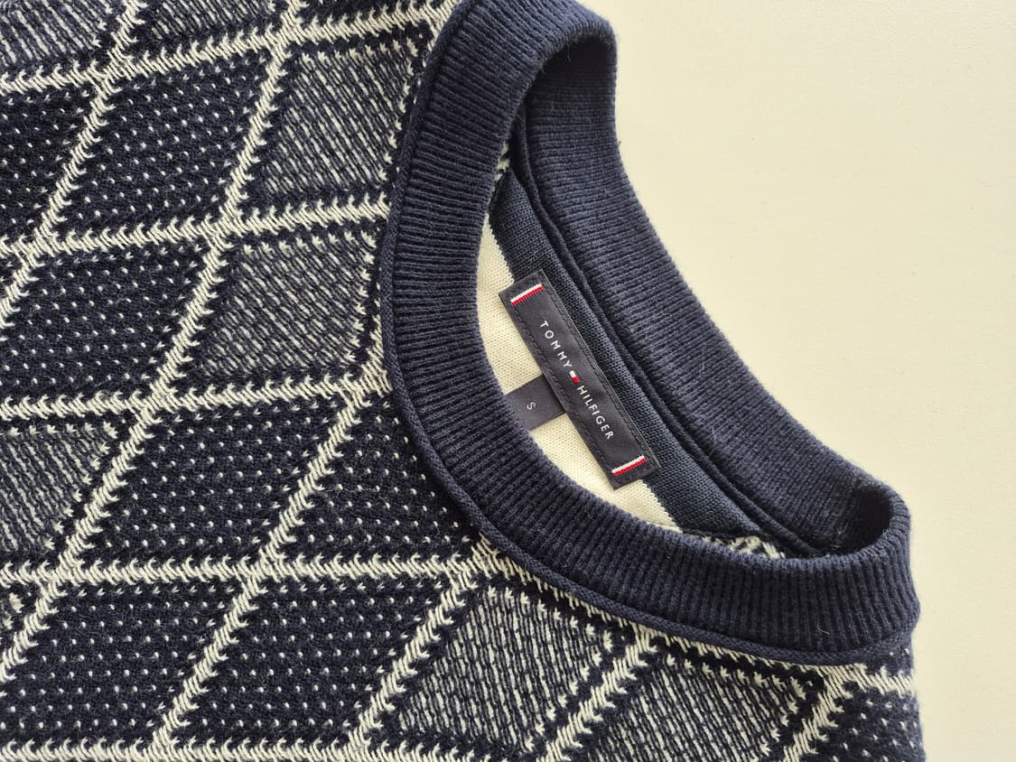 남성S95)타미힐피거 아가일 니트(MTA 상품이미지5