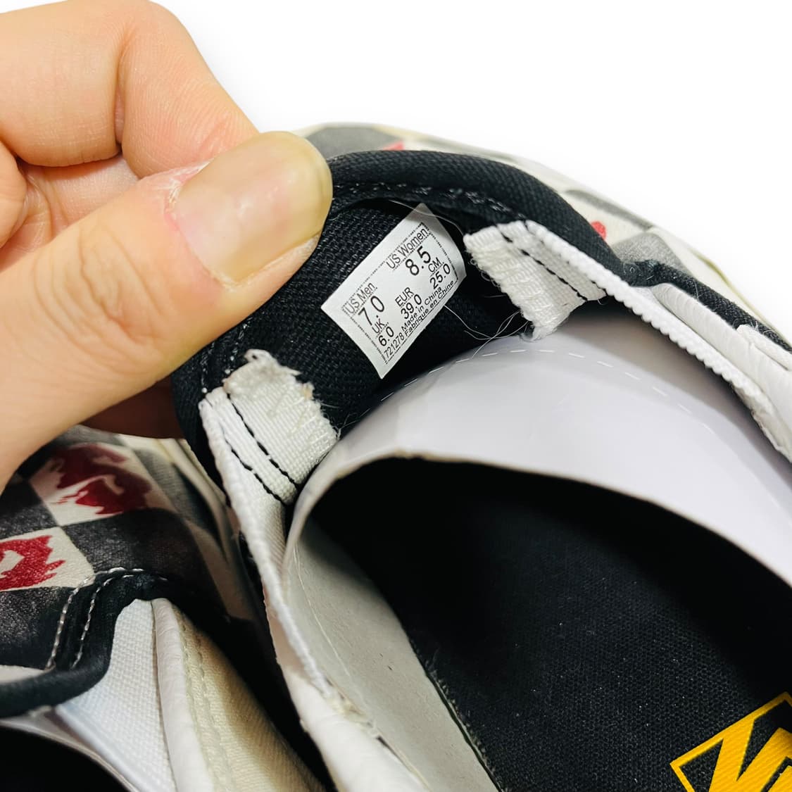 반스 x 비비안 웨스트우드 체커보드 패턴 슬립온 상품이미지10