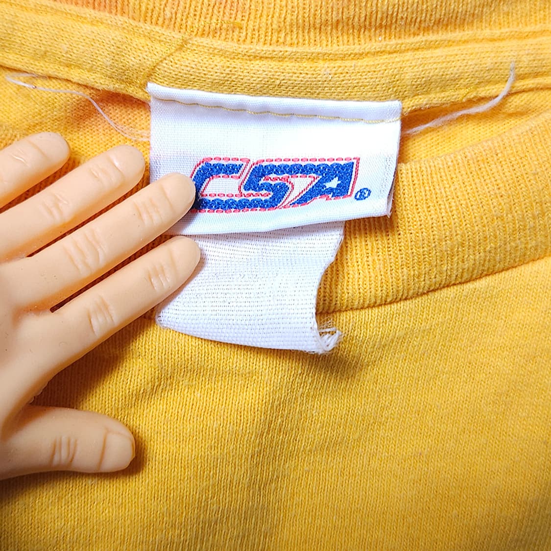 90s 빈티지 CSA 대학 스포츠 베이티 티셔츠 상품이미지3