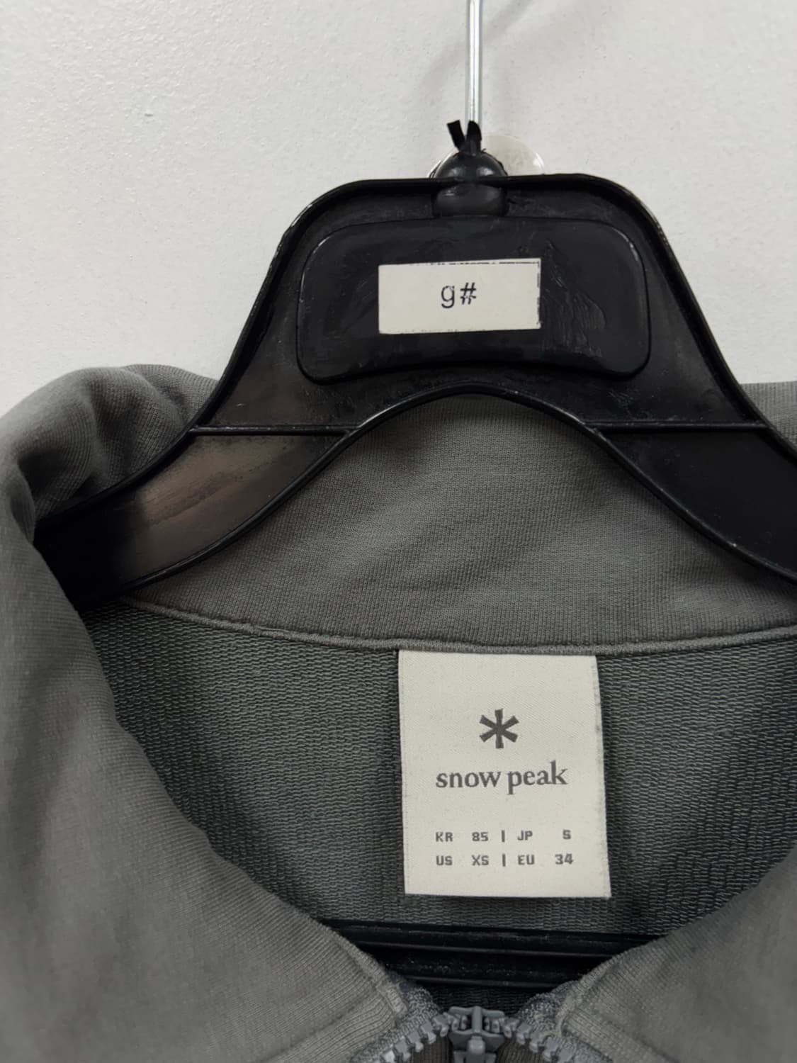 스노우피크 반집업 세미 크롭 맨투맨  상품이미지6