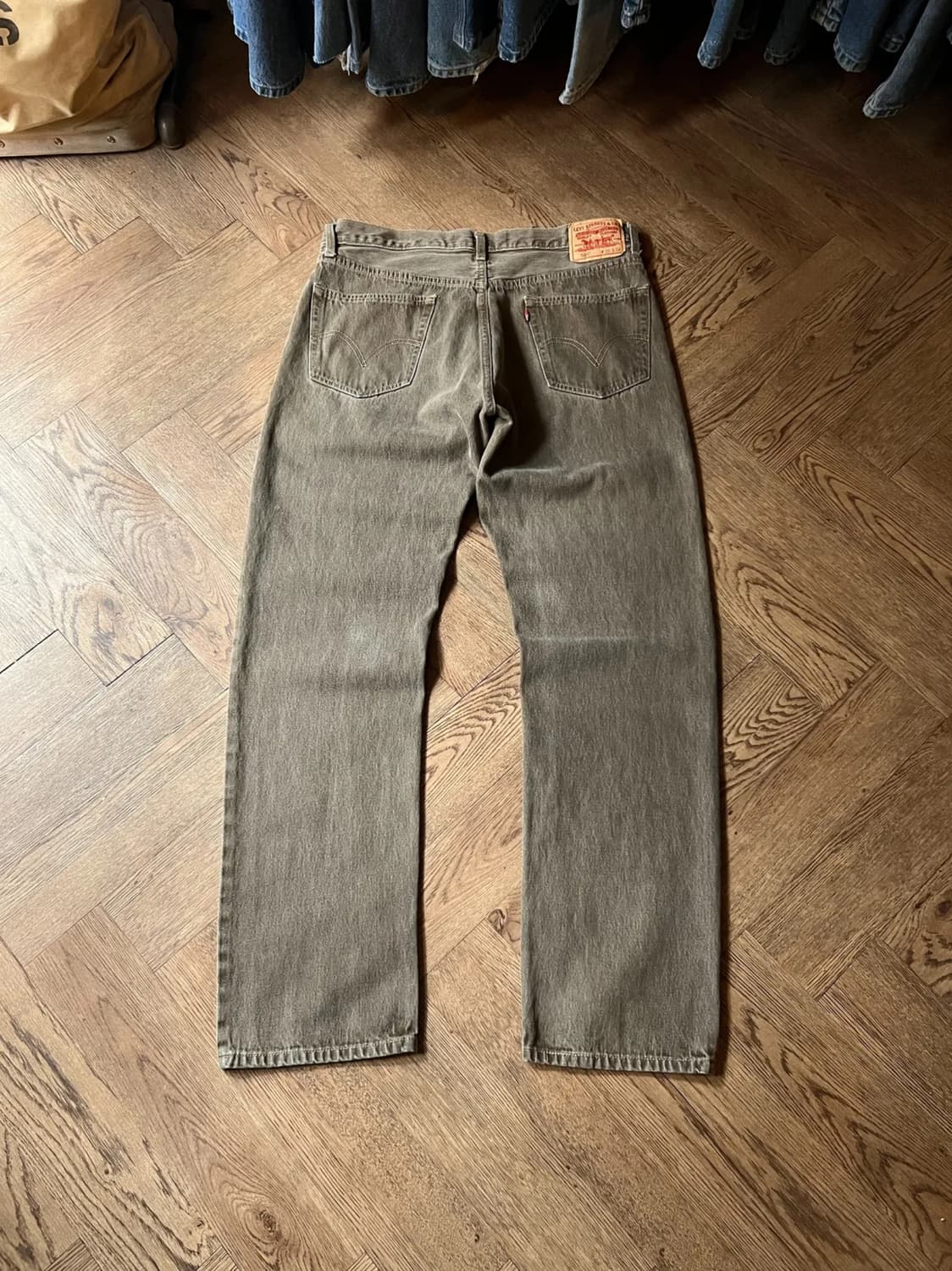 [36]리바이스 505 브라운 워싱 데님 팬츠 상품이미지1