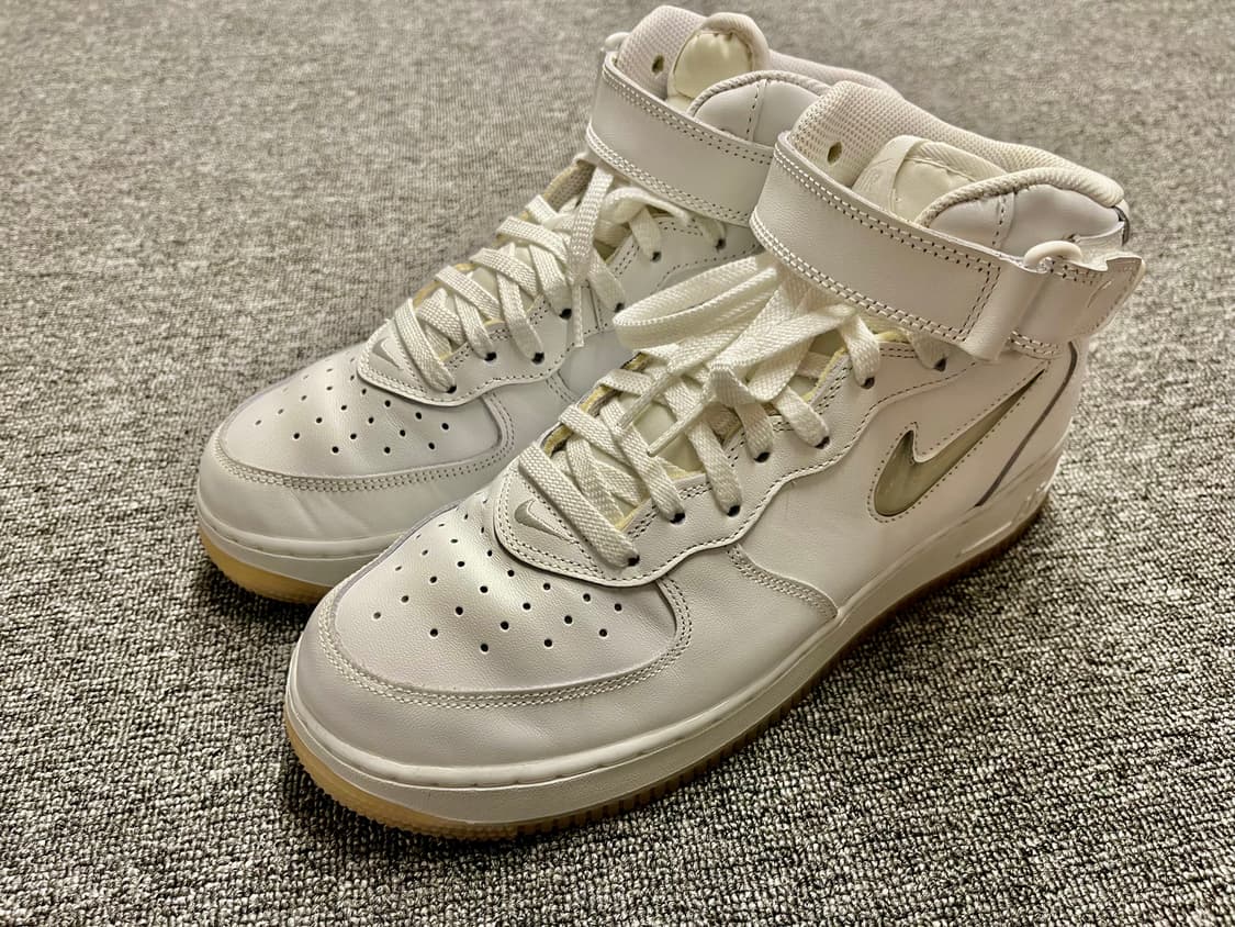 [270] 나이키 에어포스1 미드 화이트 상품이미지1