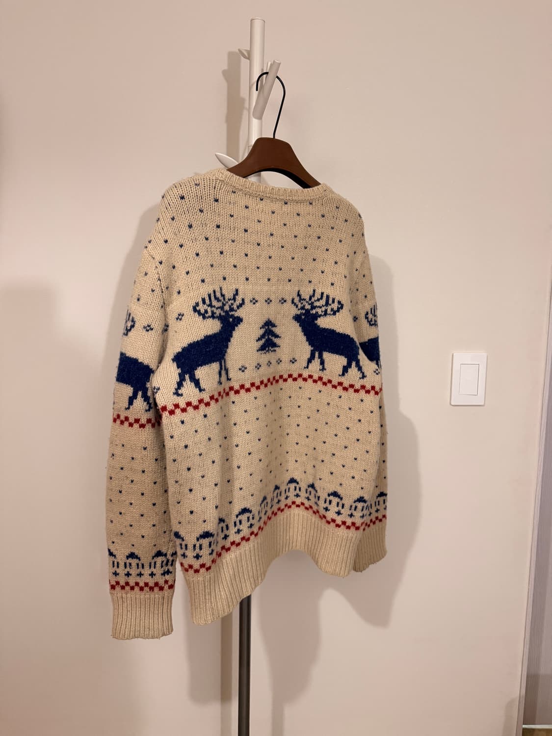 베이지 노르딕 빈티지 울 스웨터 상품이미지6