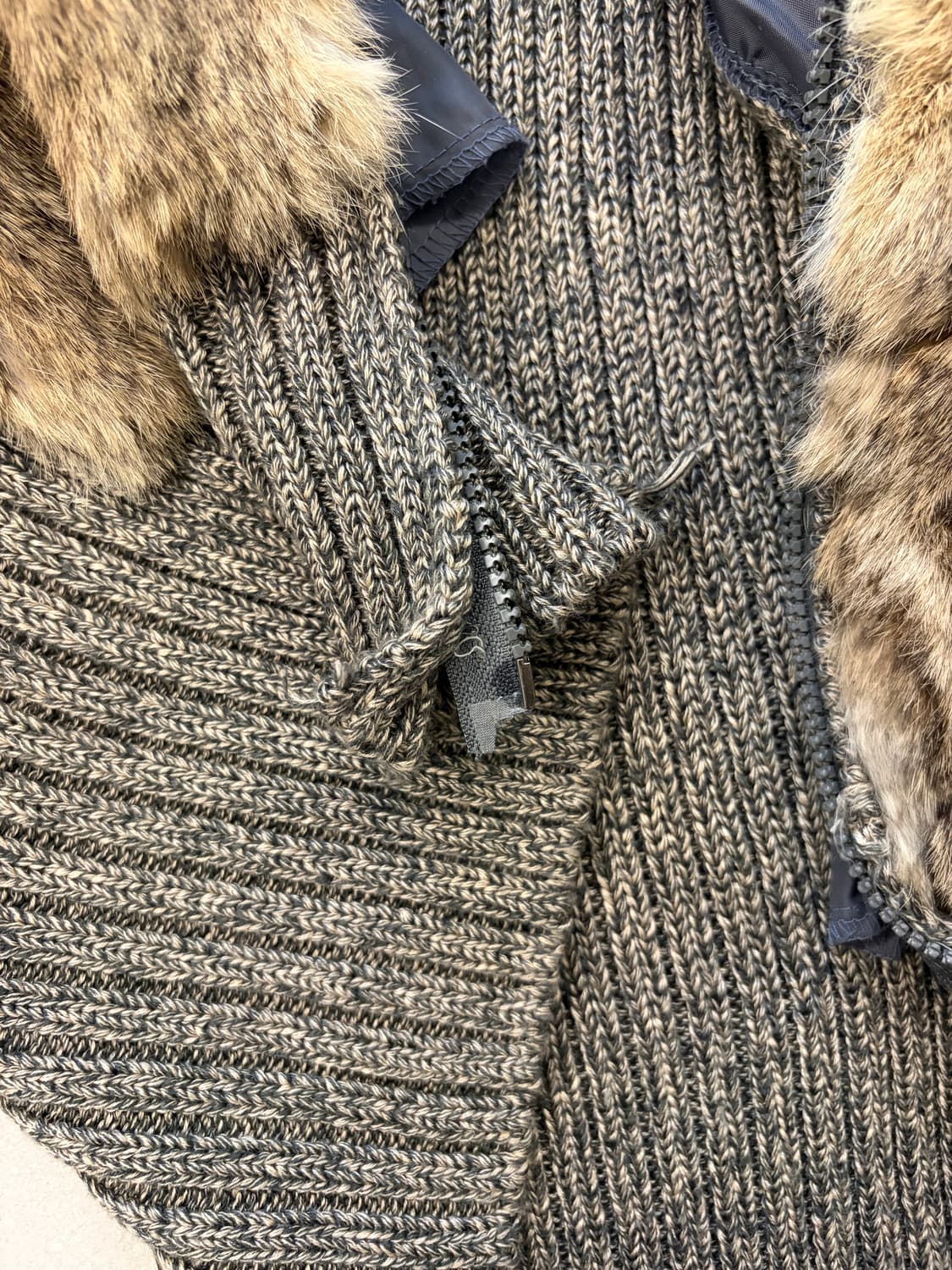 real fur zip-up 리얼 퍼 집업 상품이미지5