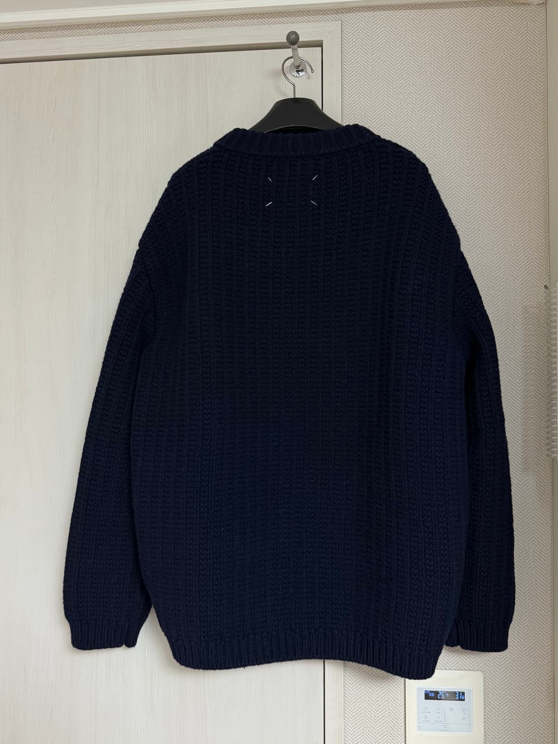 (M) 마르지엘라 니트 집업 가디건 네이비 상품이미지2