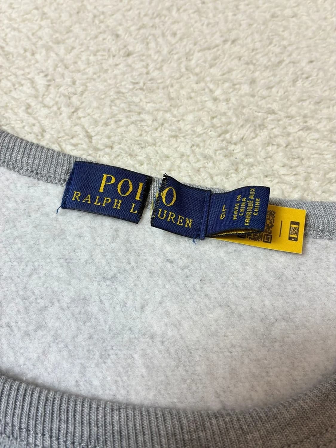 폴로 랄프로렌 아치 로고 신형택 기모 크루넥 맨투맨 PN7049 상품이미지7