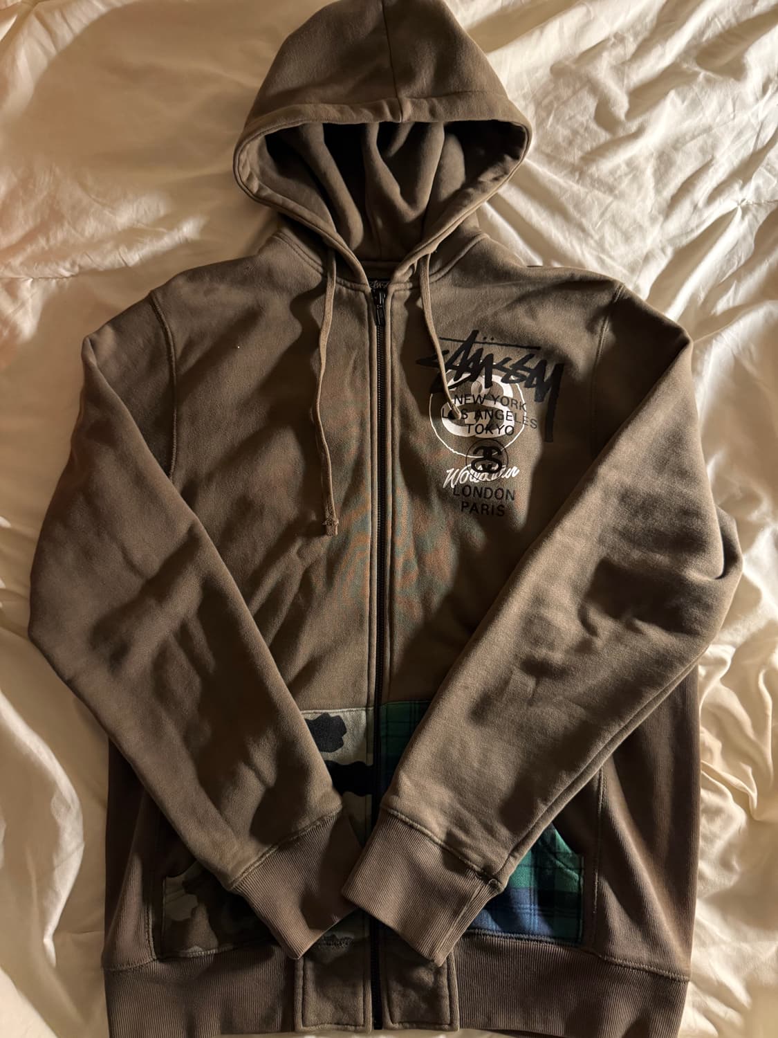 스투시 빈티지 2003 카모 후드집업 상품이미지2