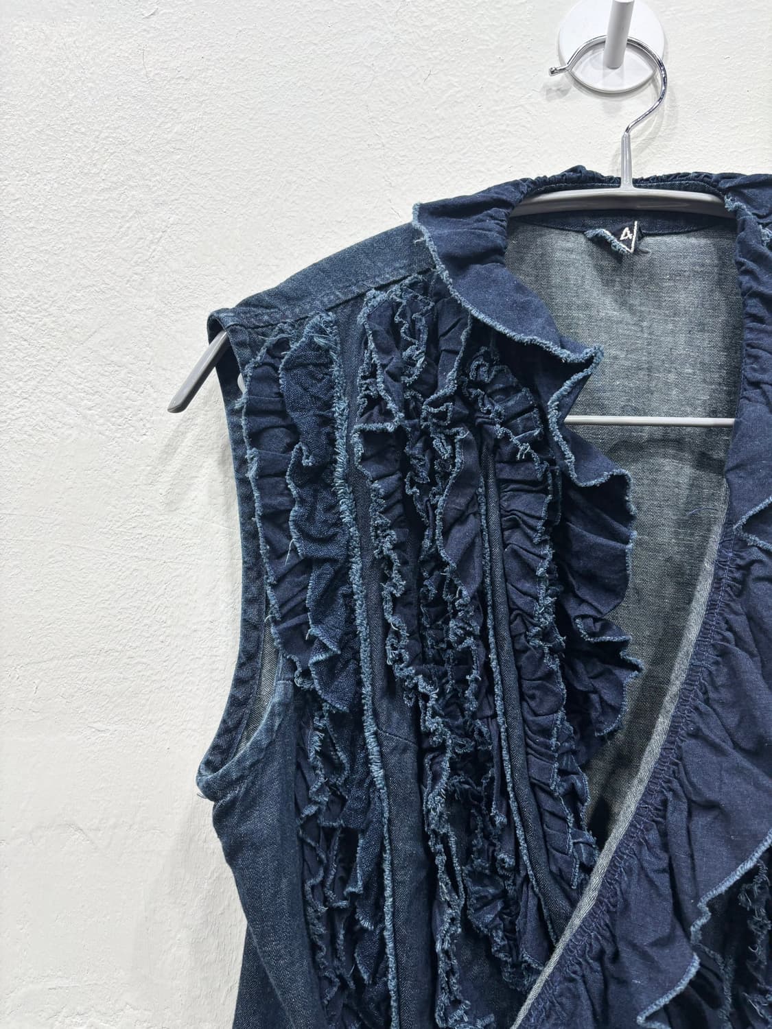 45rpm 데님 프릴 랩 베스트 상품이미지2