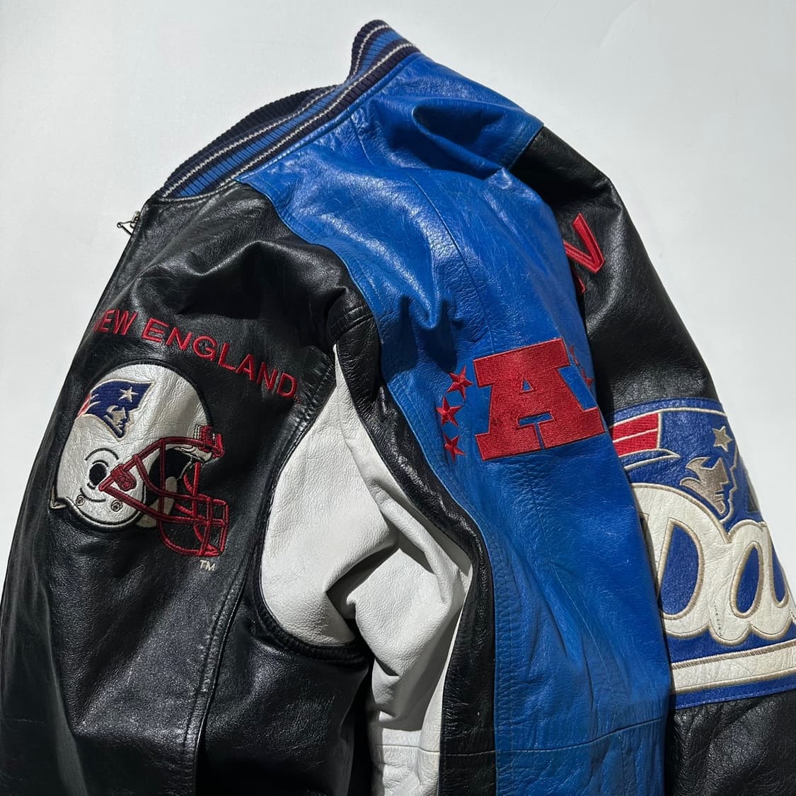 G-3 Carl Banks NFL 뉴잉글랜드 패트리어츠 레더 바시티 자켓 상품이미지8