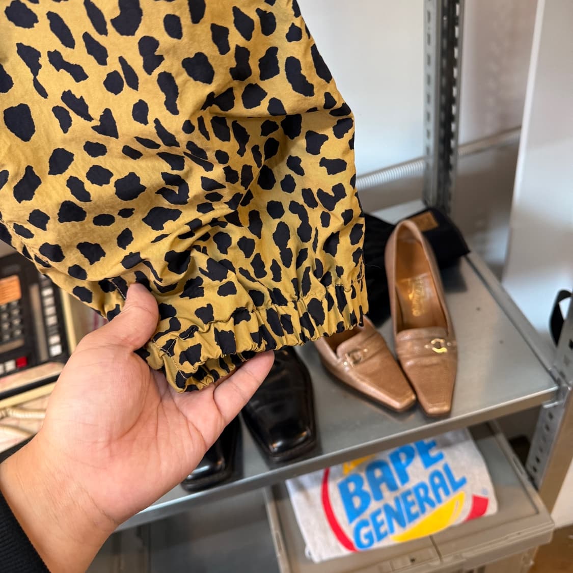 와코마리아 X 그라미치 레오파드 나일론 조거 팬츠 상품이미지4