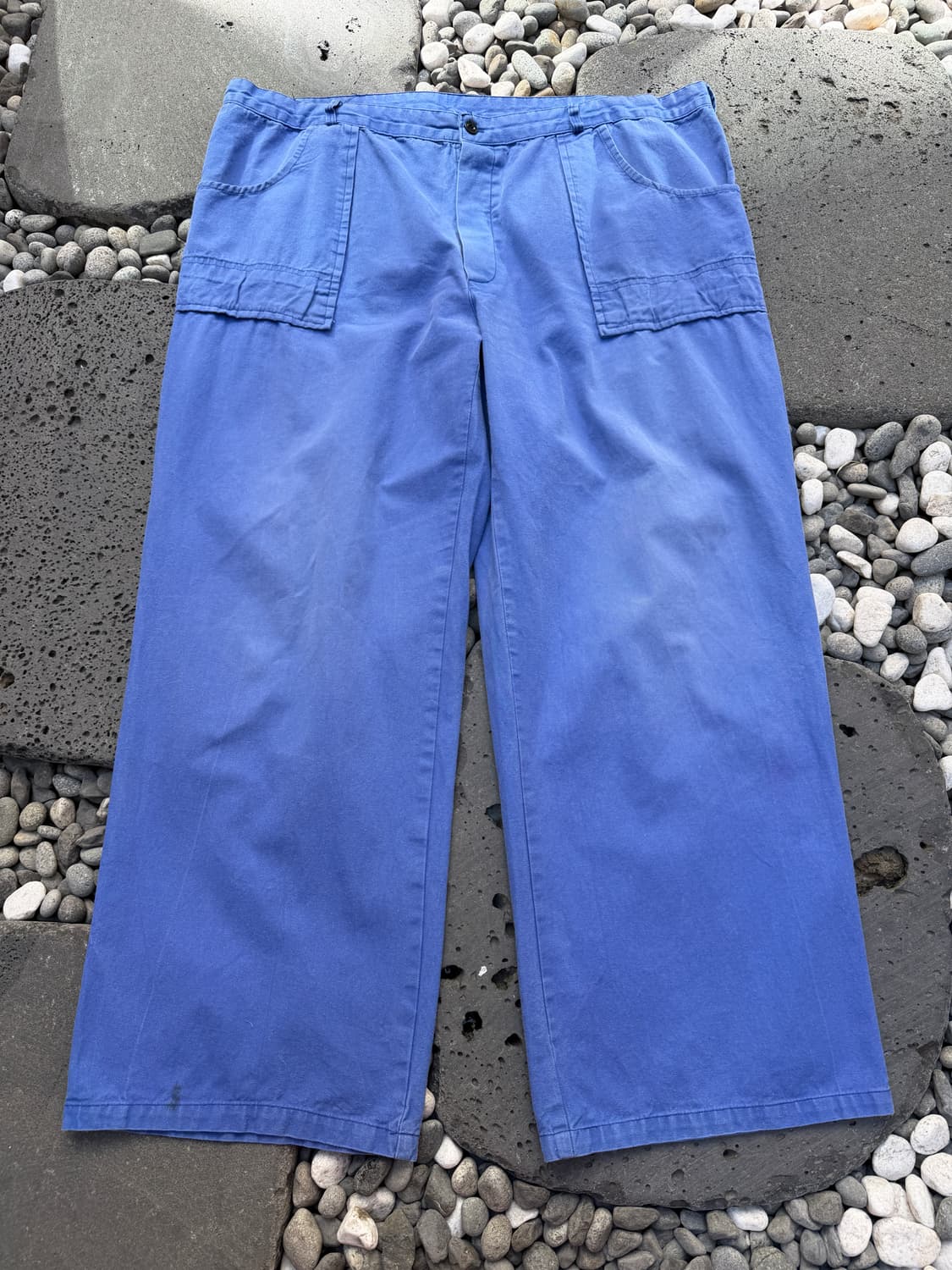 1980s FADED BLUE WIDE LEG 카펜터 프렌치워크팬츠 상품이미지1