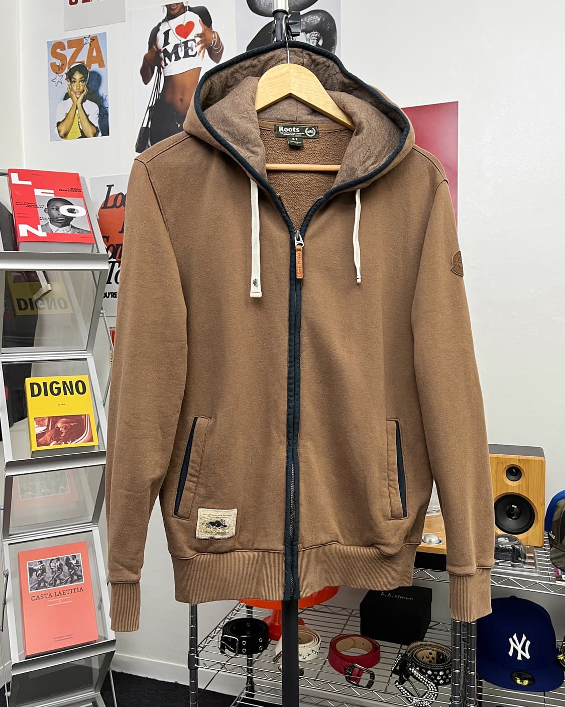 캐나다 루츠 00s 모카 브라운 후드집업 상품이미지5