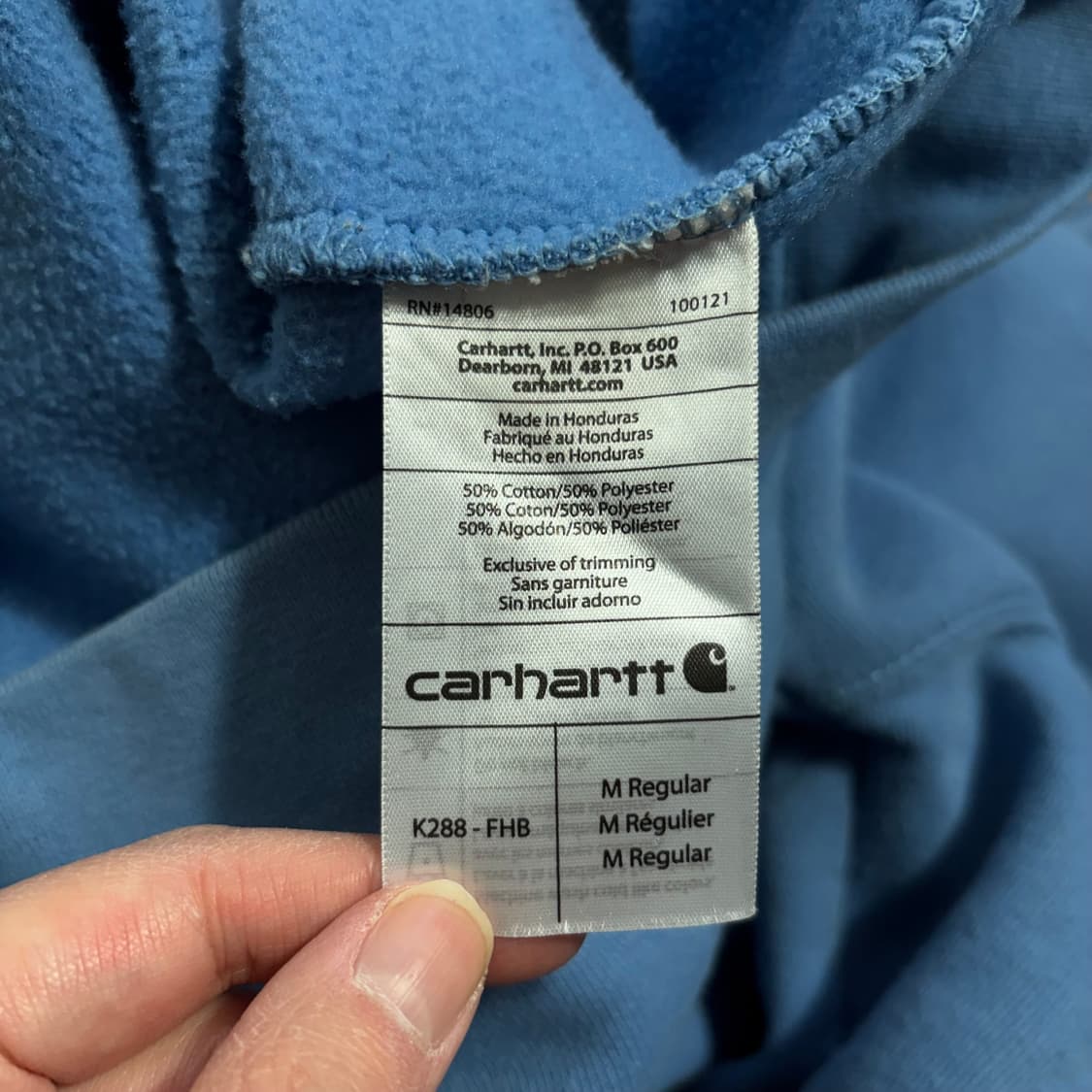 칼하트 스카이 후드티(M) 상품이미지5