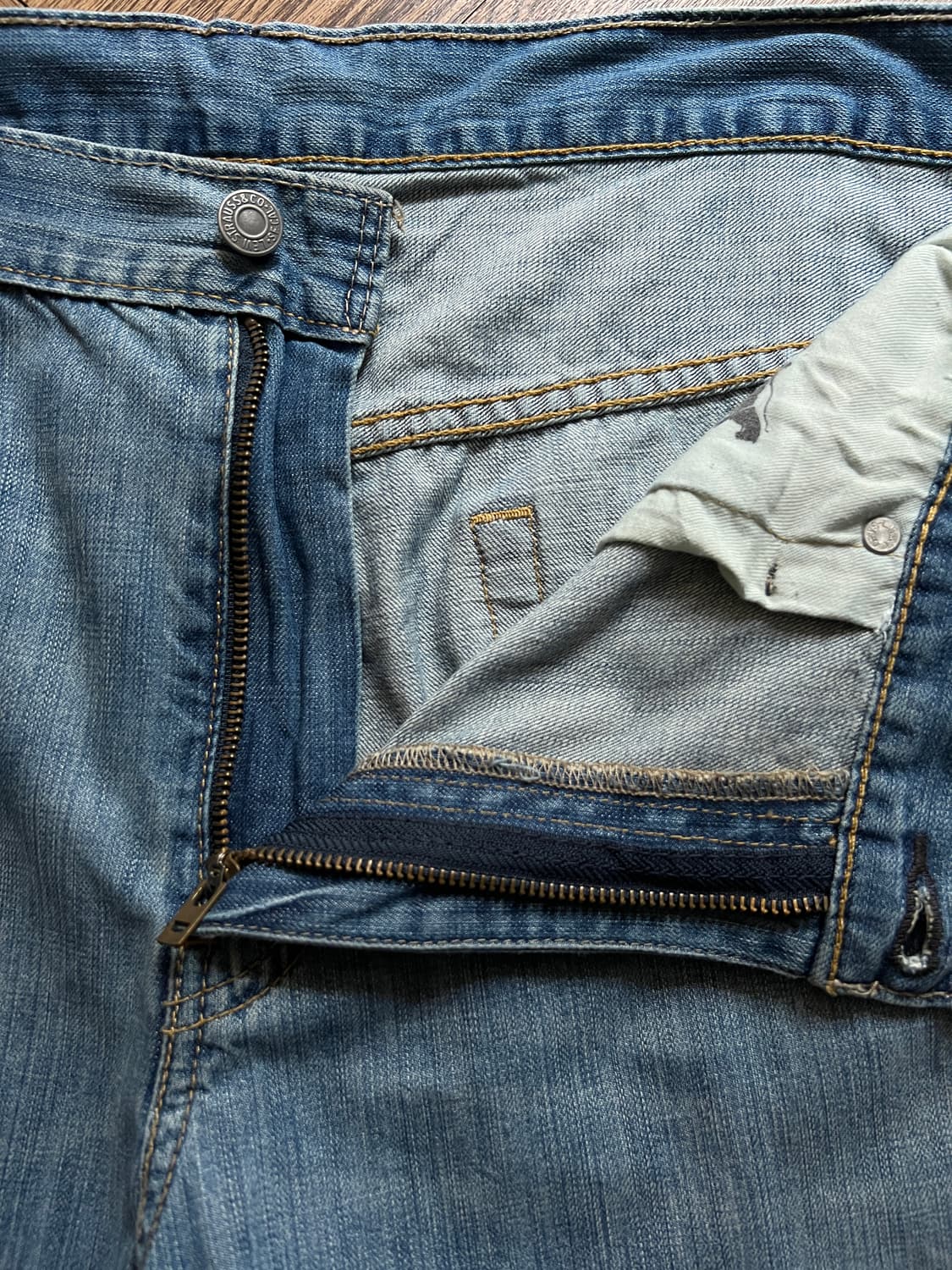 [34]리바이스 569 와이드핏 라이트블루 데님 팬츠 상품이미지3