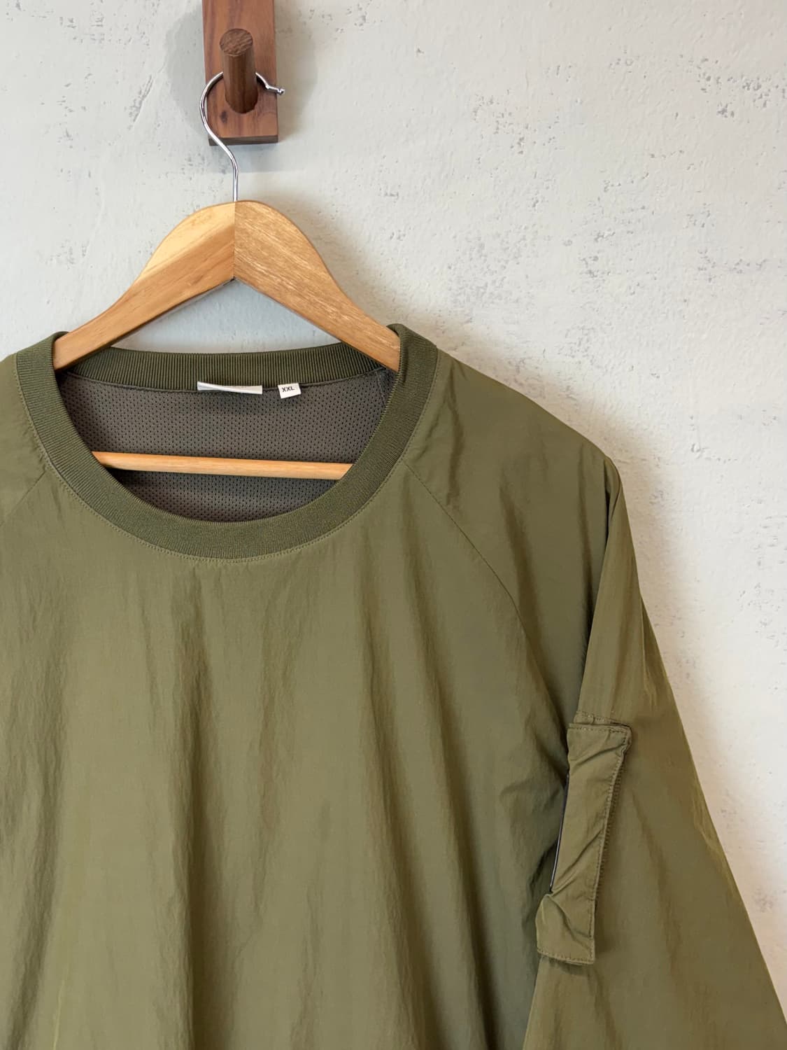 골든베어 올리브 그린 나일론 웜업 바람막이 상품이미지5