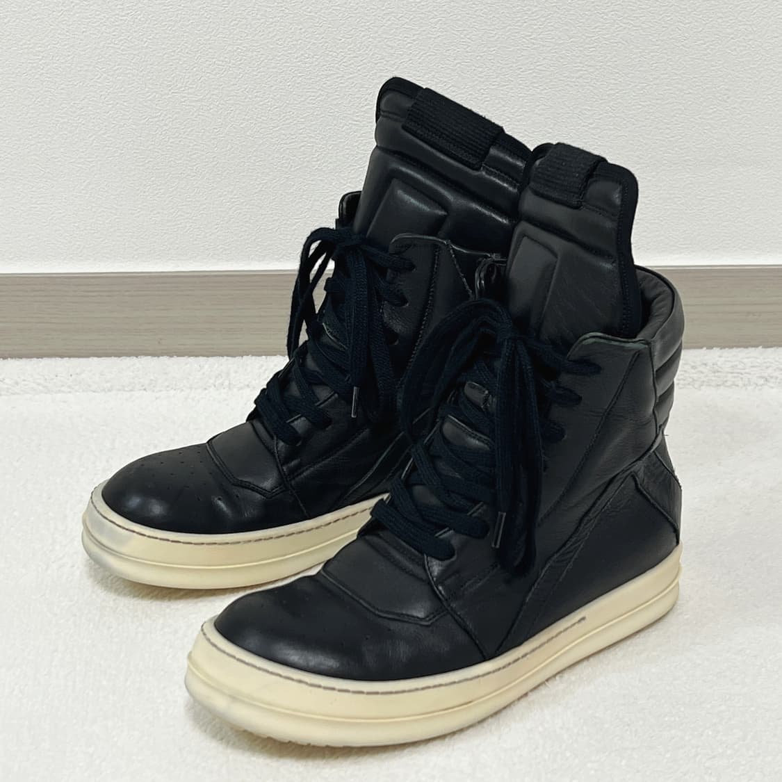 릭오웬스 14SS 지오바스켓 모노크롬 LPO 검검흰 상품이미지1