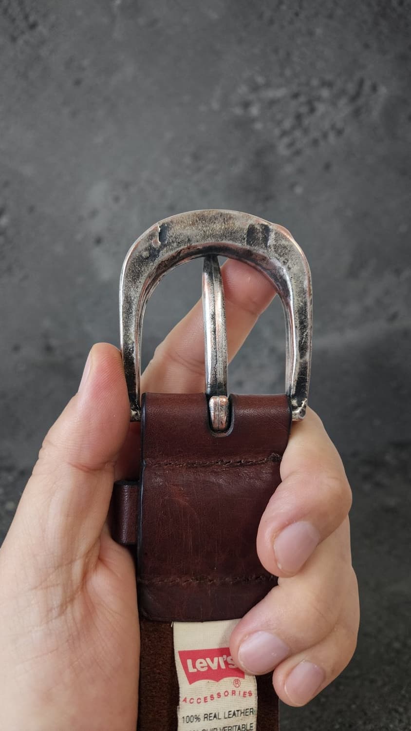 LEVI'S 가죽 벨트 빈티지 버클 상품이미지4