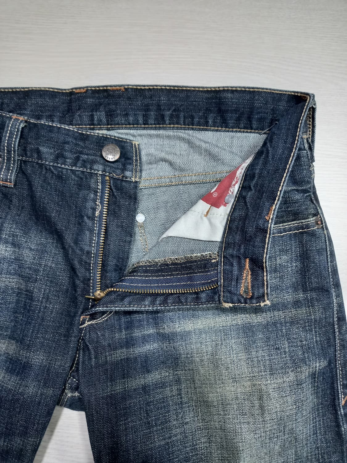 30 리바이스514 워싱 일자진 진청 30-177 상품이미지7