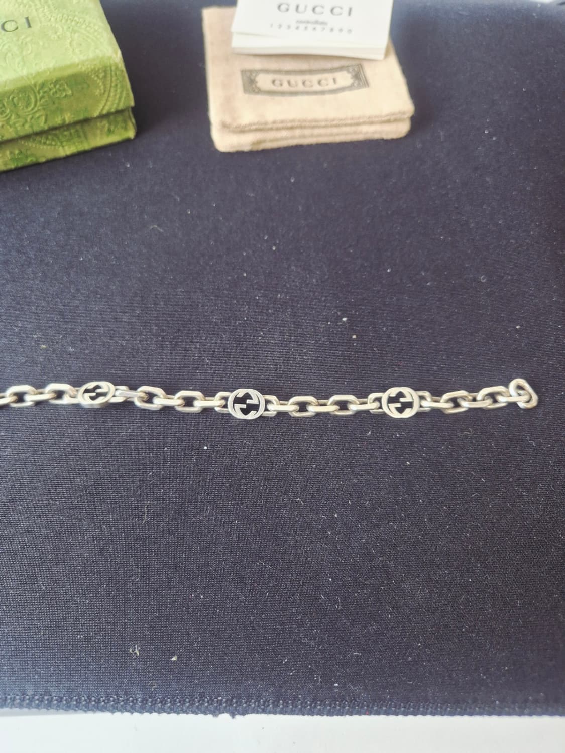구찌인터로킹 체인 팔찌 18호 상품이미지4