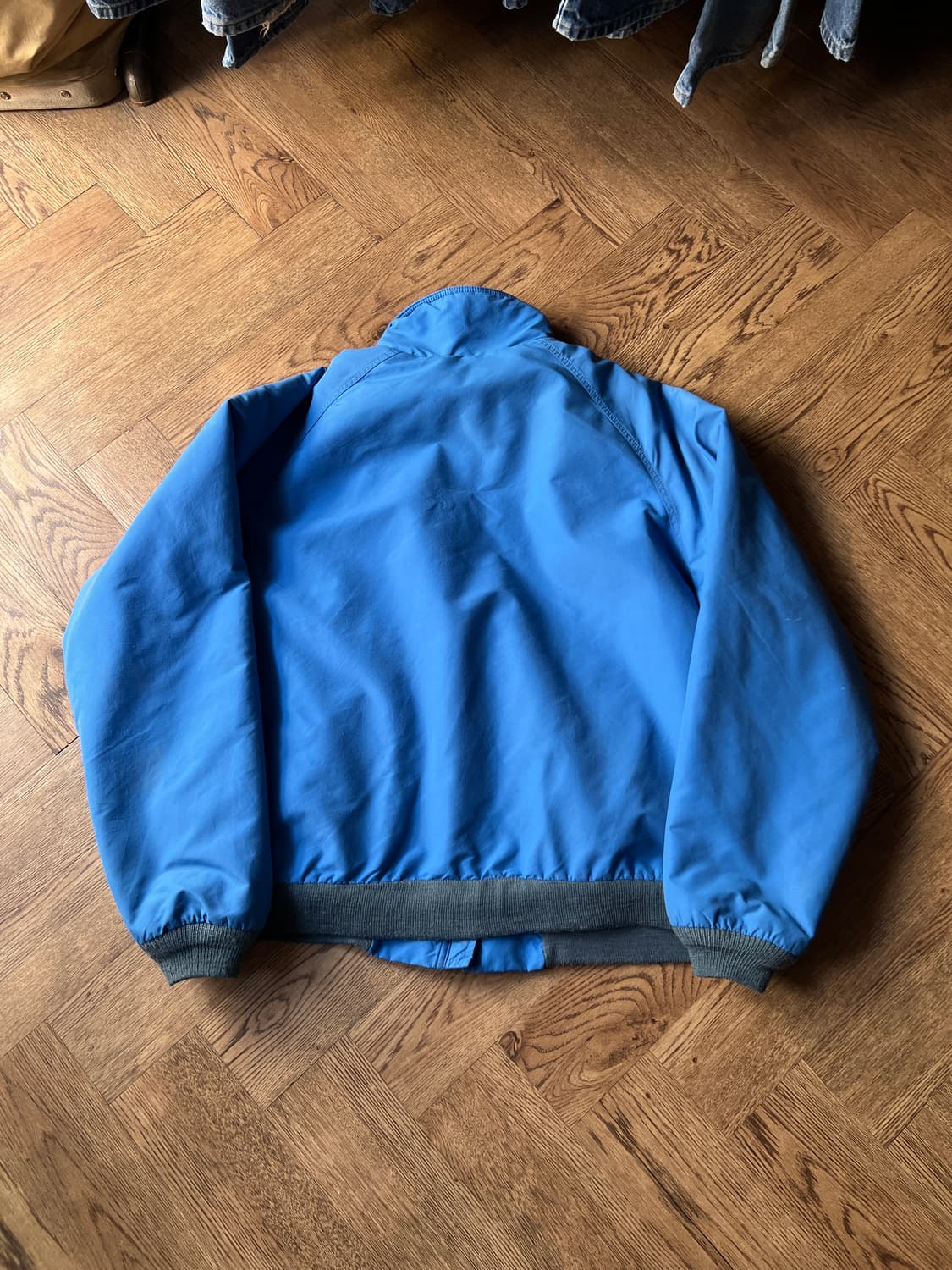 [XL]90's 엘엘빈 Made in USA 나일론 쉘드 웜업 자켓 상품이미지8