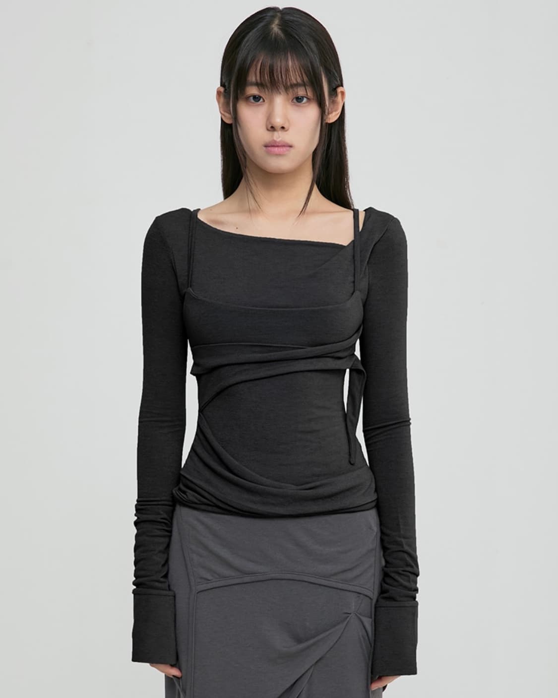 flareup Layered Bustier Long Sleeve 상품이미지1