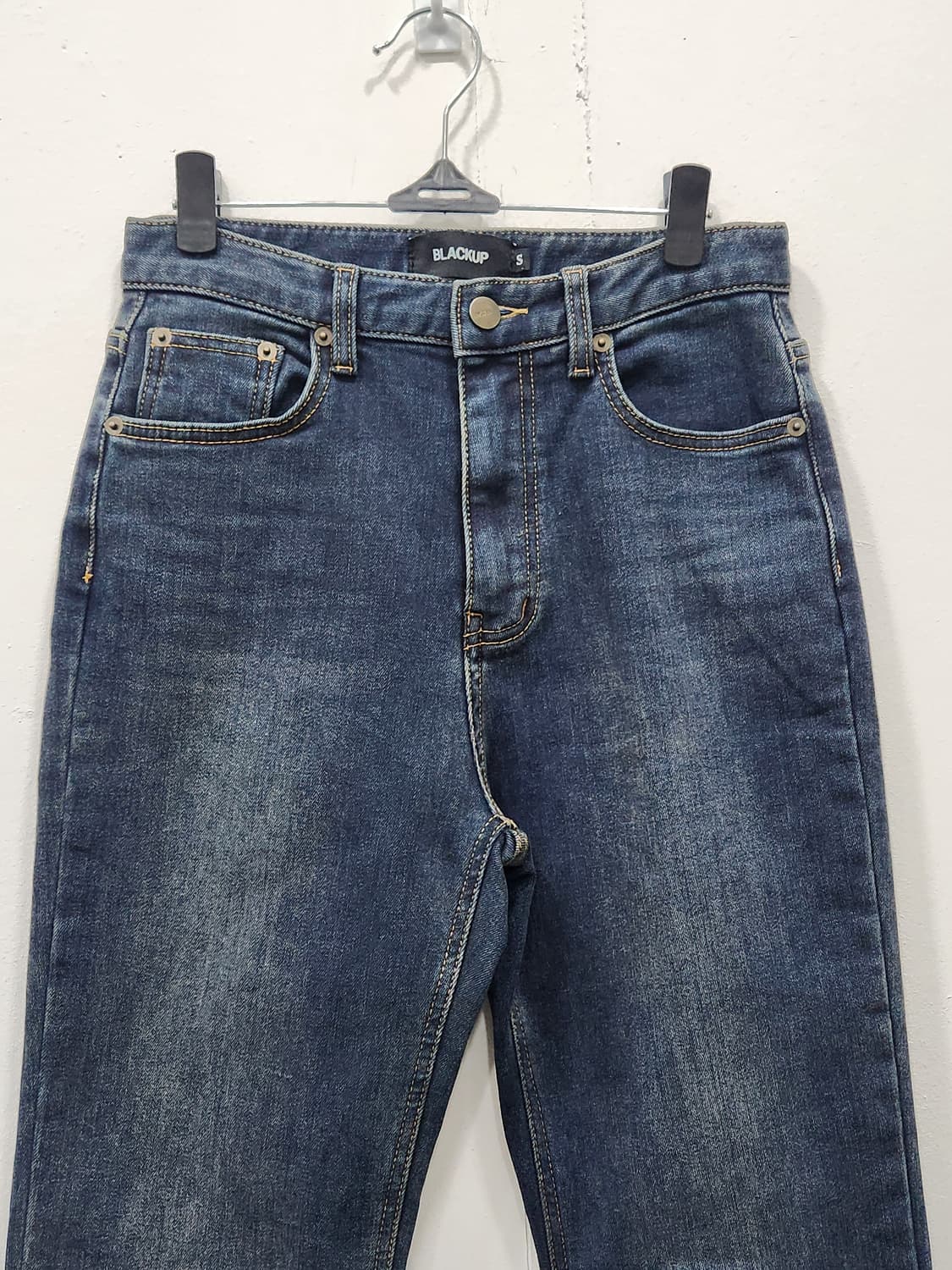 블랙업 안감기모 데님 부츠컷 청바지 여성 S사이즈 상품이미지3