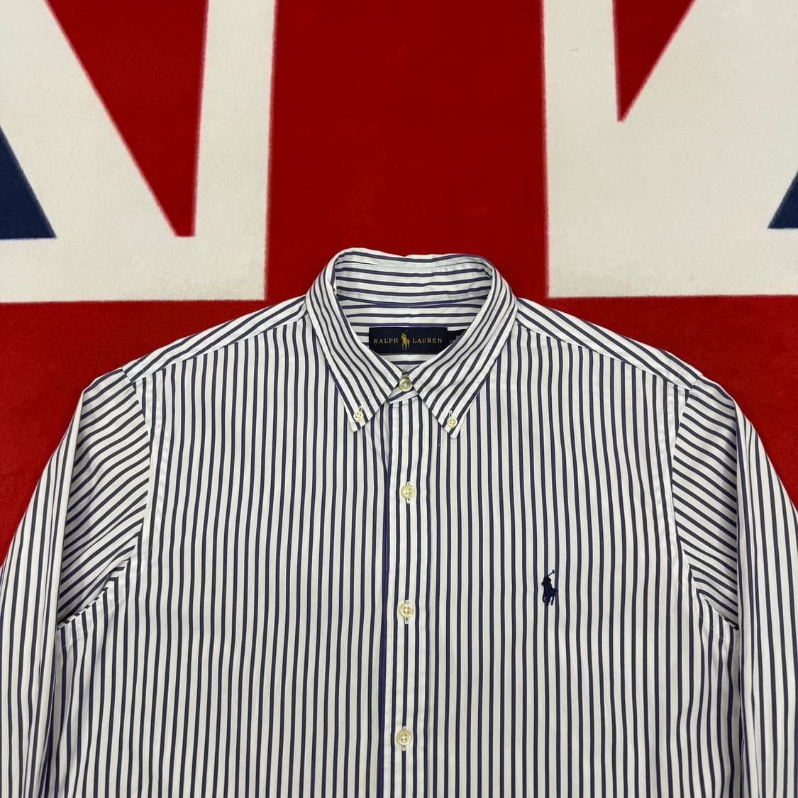 폴로 스트라이프 셔츠 M 실측 L  상품이미지3