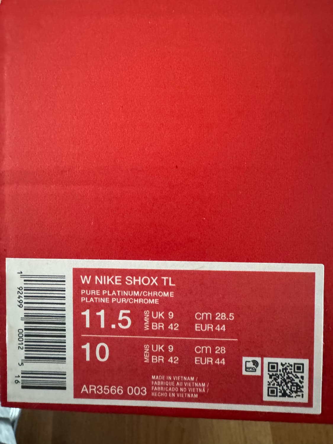나이키 퓨어 플래티넘 크롬 실버 메탈릭 28.5cm 상품이미지5