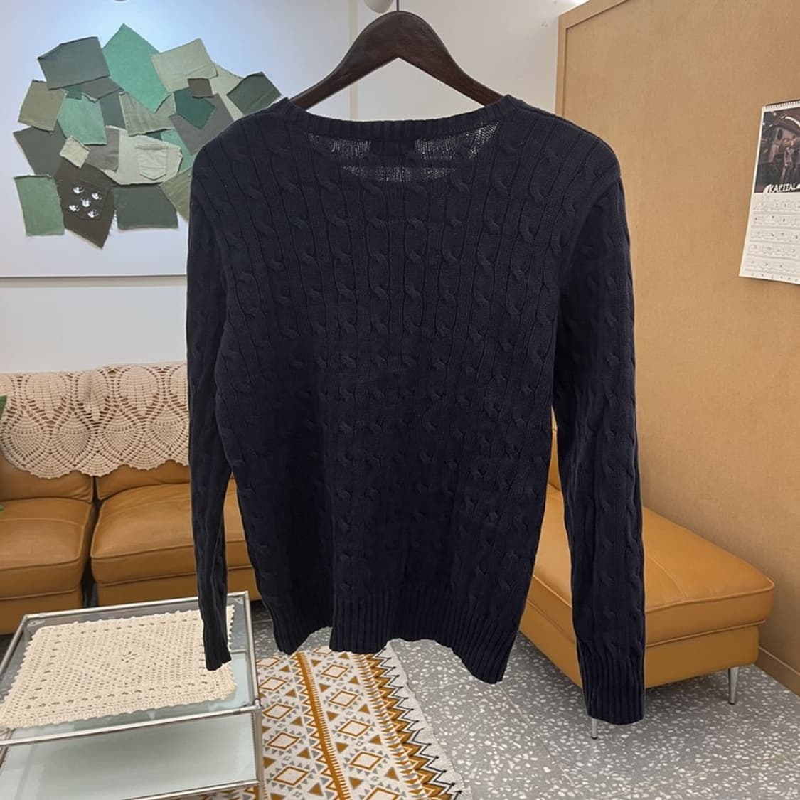 폴로 랄프로렌 빈티지 캐주얼 꽈배기 케이블 니트 L C10535 상품이미지4
