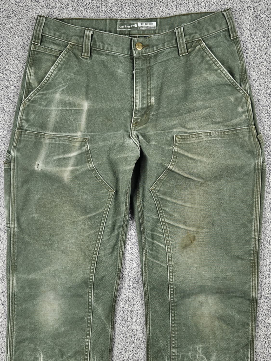 칼하트 덕 캔버스 더블니 카펜터 워크 팬츠 ( 36X32 )/ 10123 상품이미지5