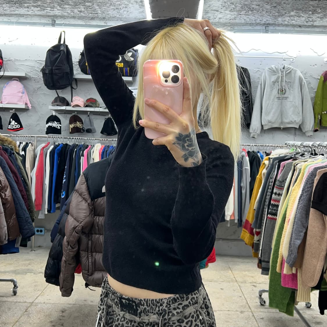 스톤아일랜드 데님스 아카이브 패치 울 니트 상품이미지8