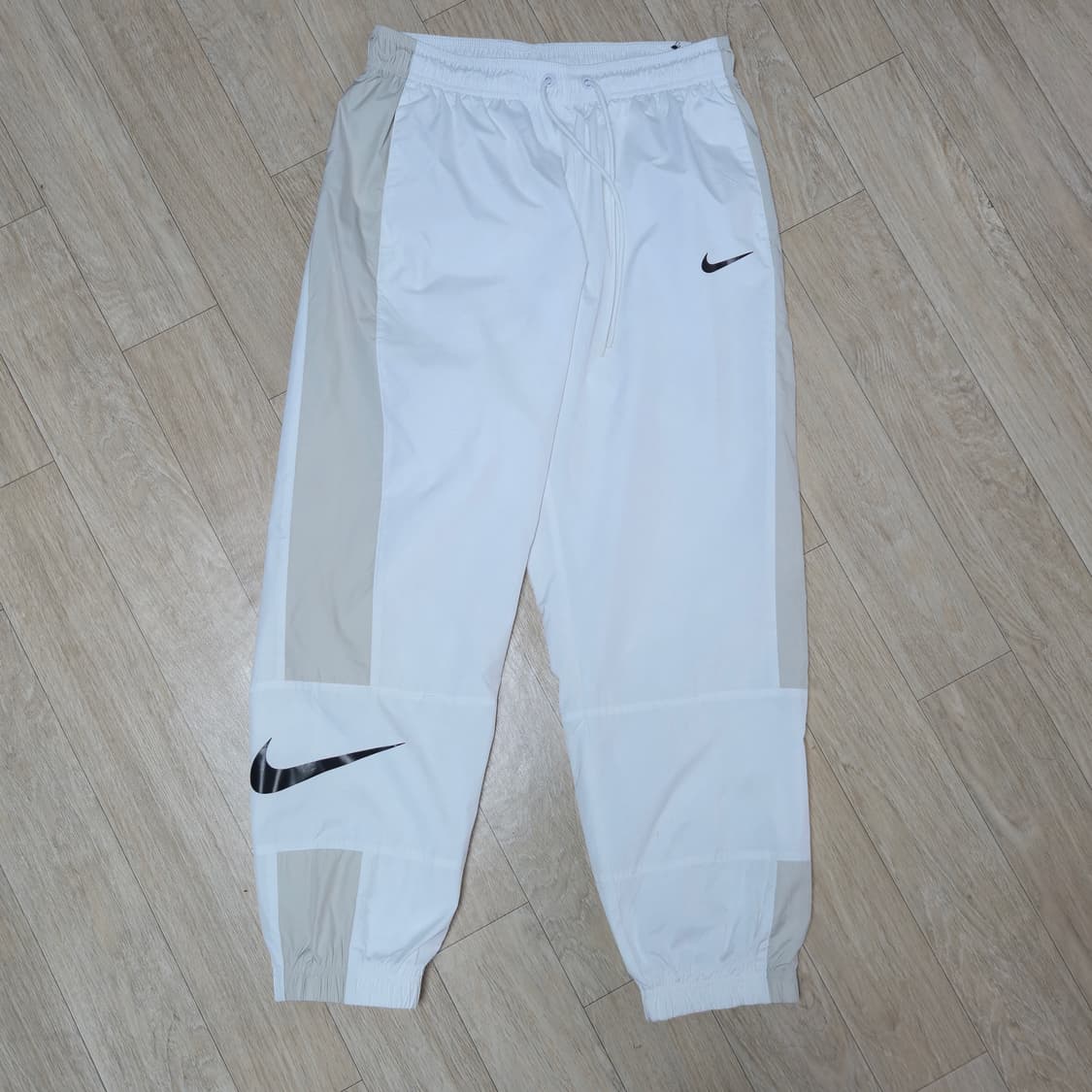 M) 나이키 우먼 우븐 트랙 조거 팬츠 화이트 상품이미지1